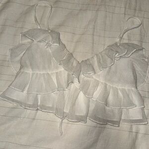Frilly crop top